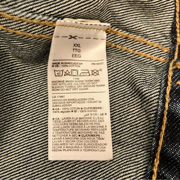 NWT Luna Moth embroidered denim jacket - Picture 6 of 9